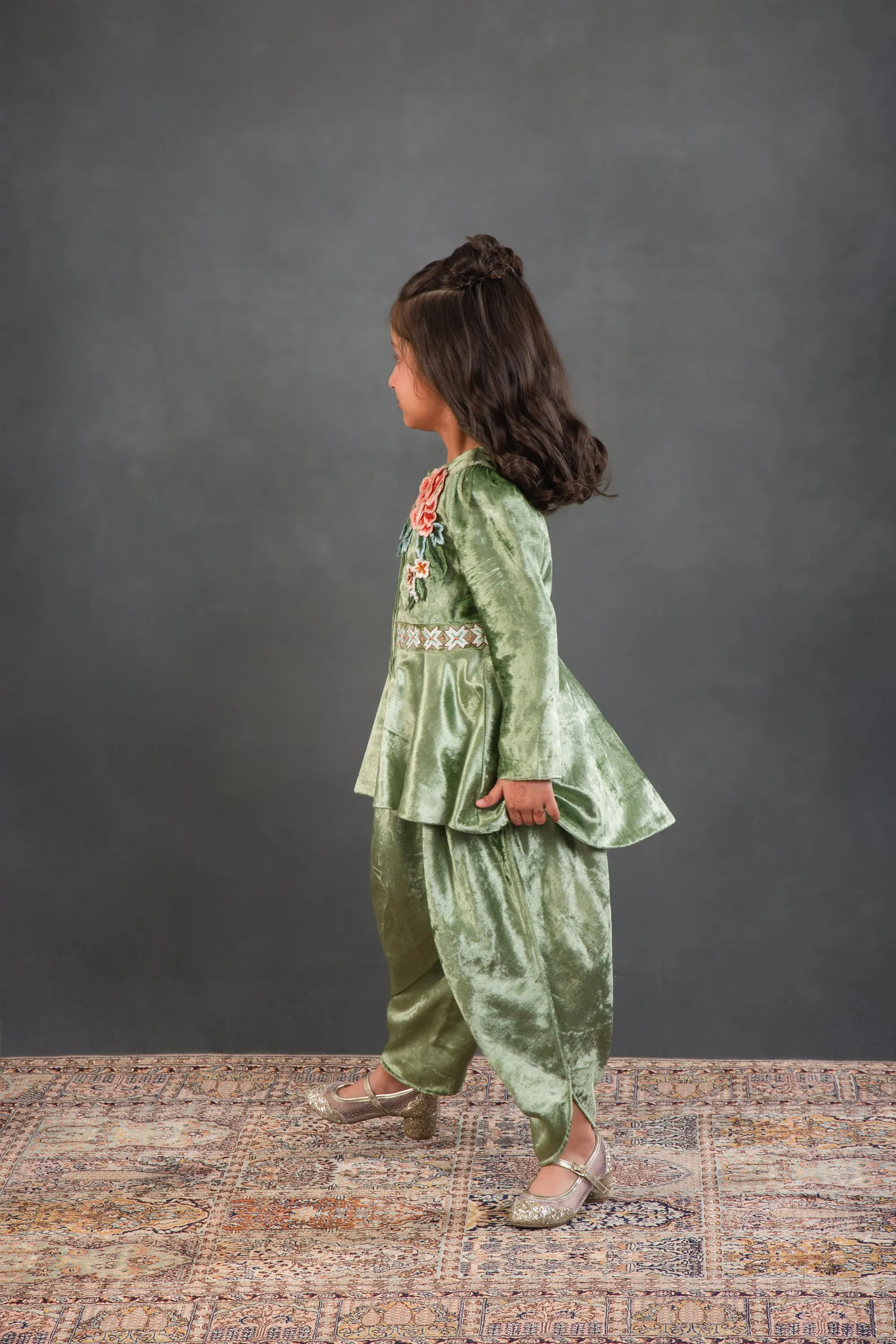 Amira Peplum Top & Dhoti Set