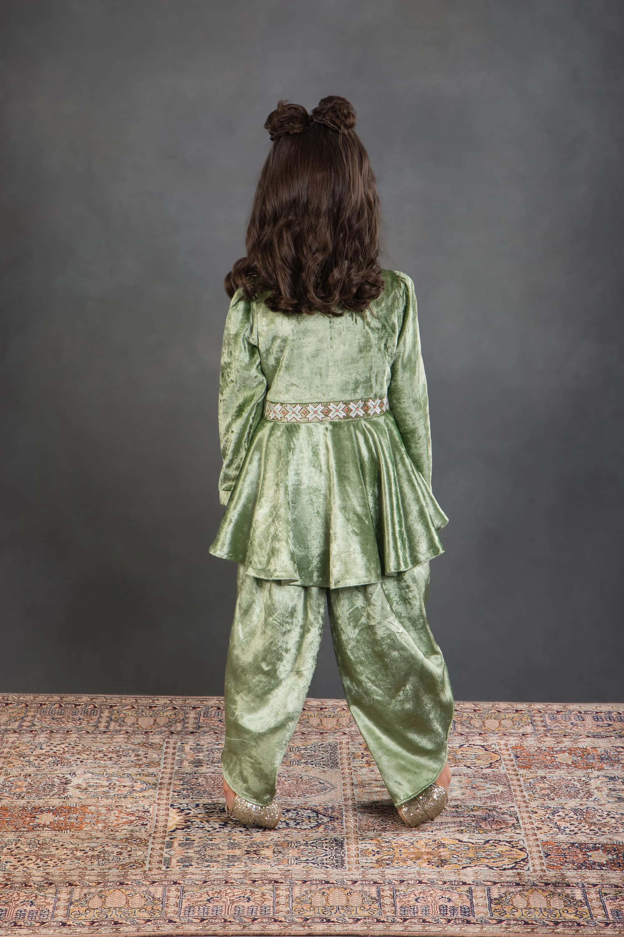 Amira Peplum Top & Dhoti Set