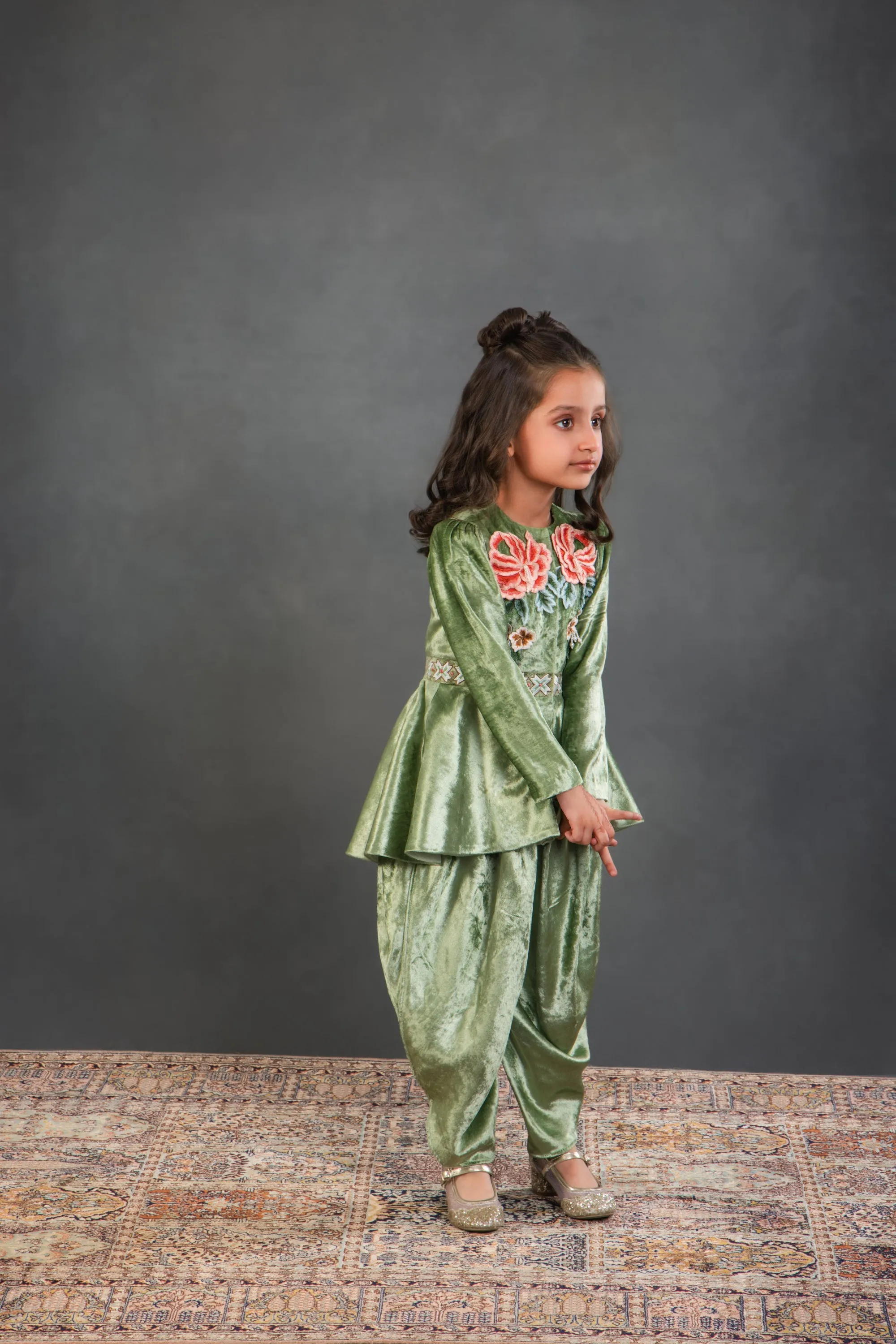 Amira Peplum Top & Dhoti Set