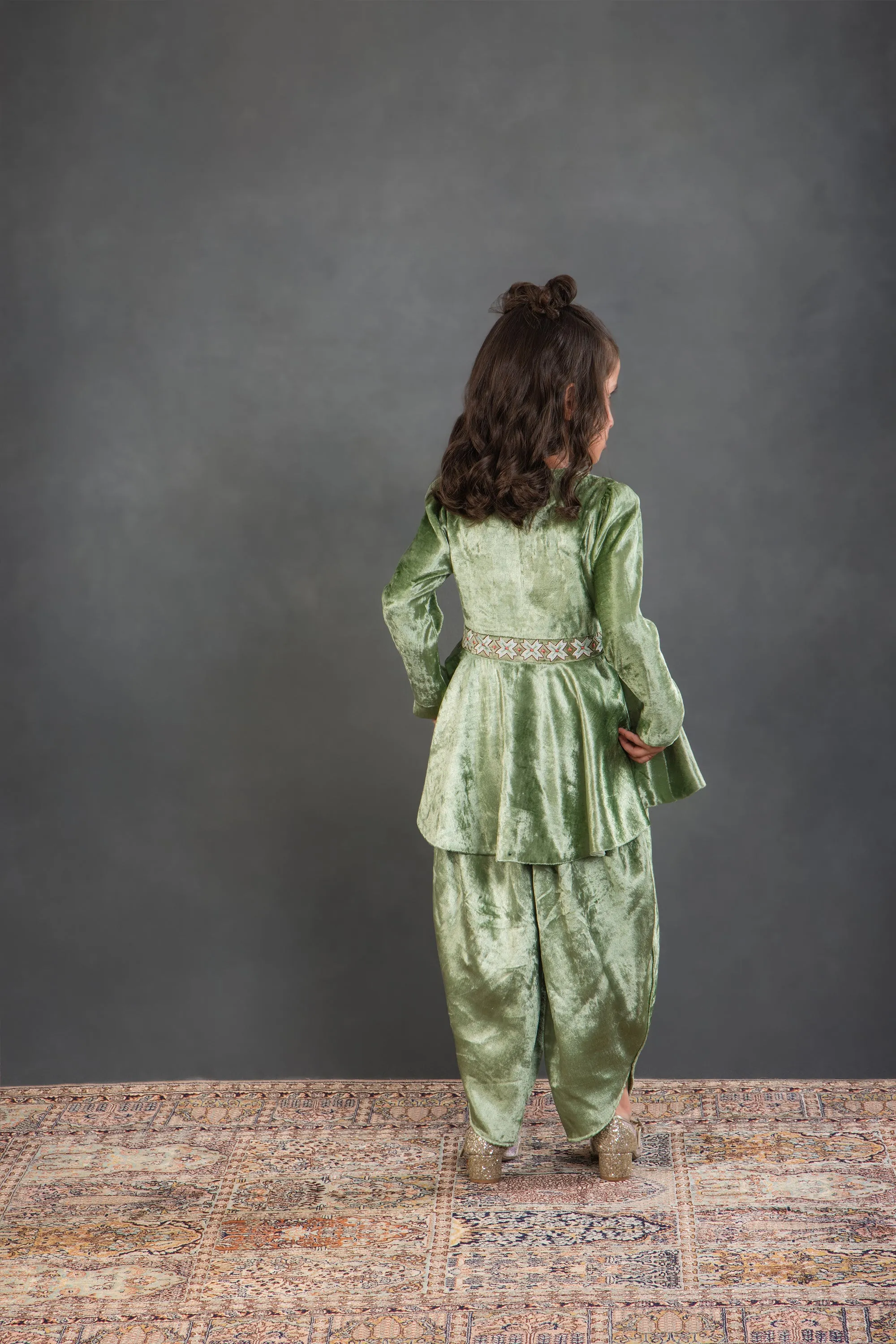Amira Peplum Top & Dhoti Set