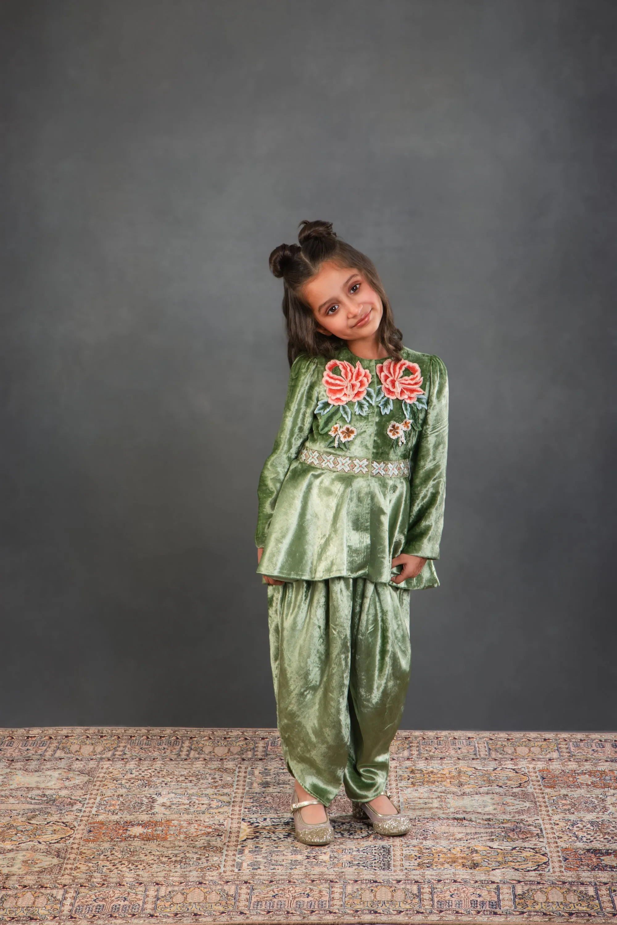 Amira Peplum Top & Dhoti Set