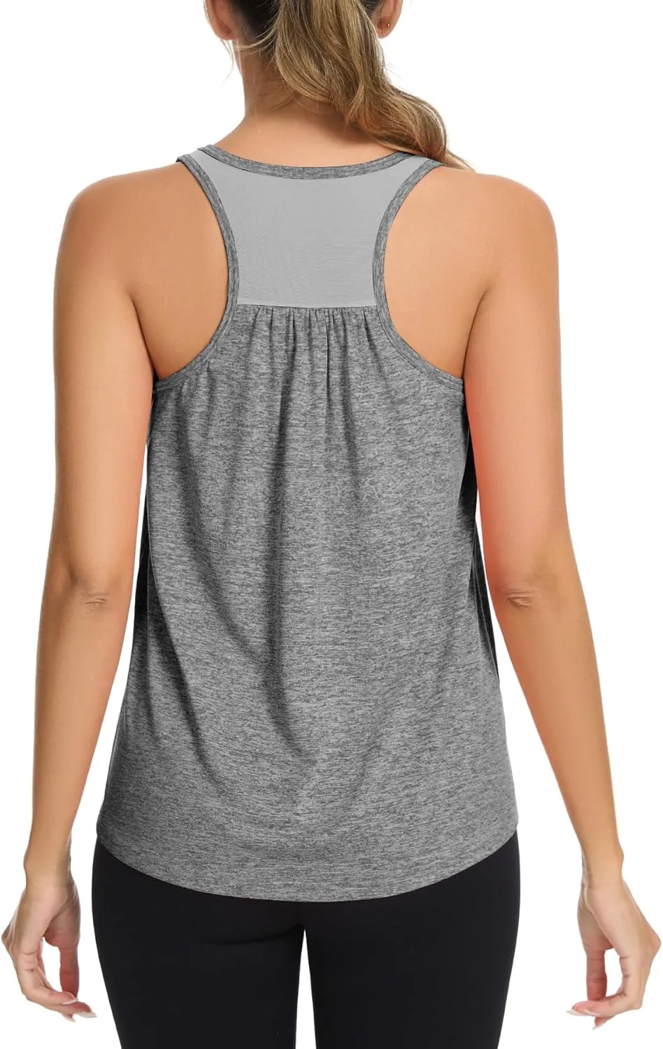 ANYFITTING Built in Bra Tank Tops for Women Workout Loose Fit Yoga Camisoles