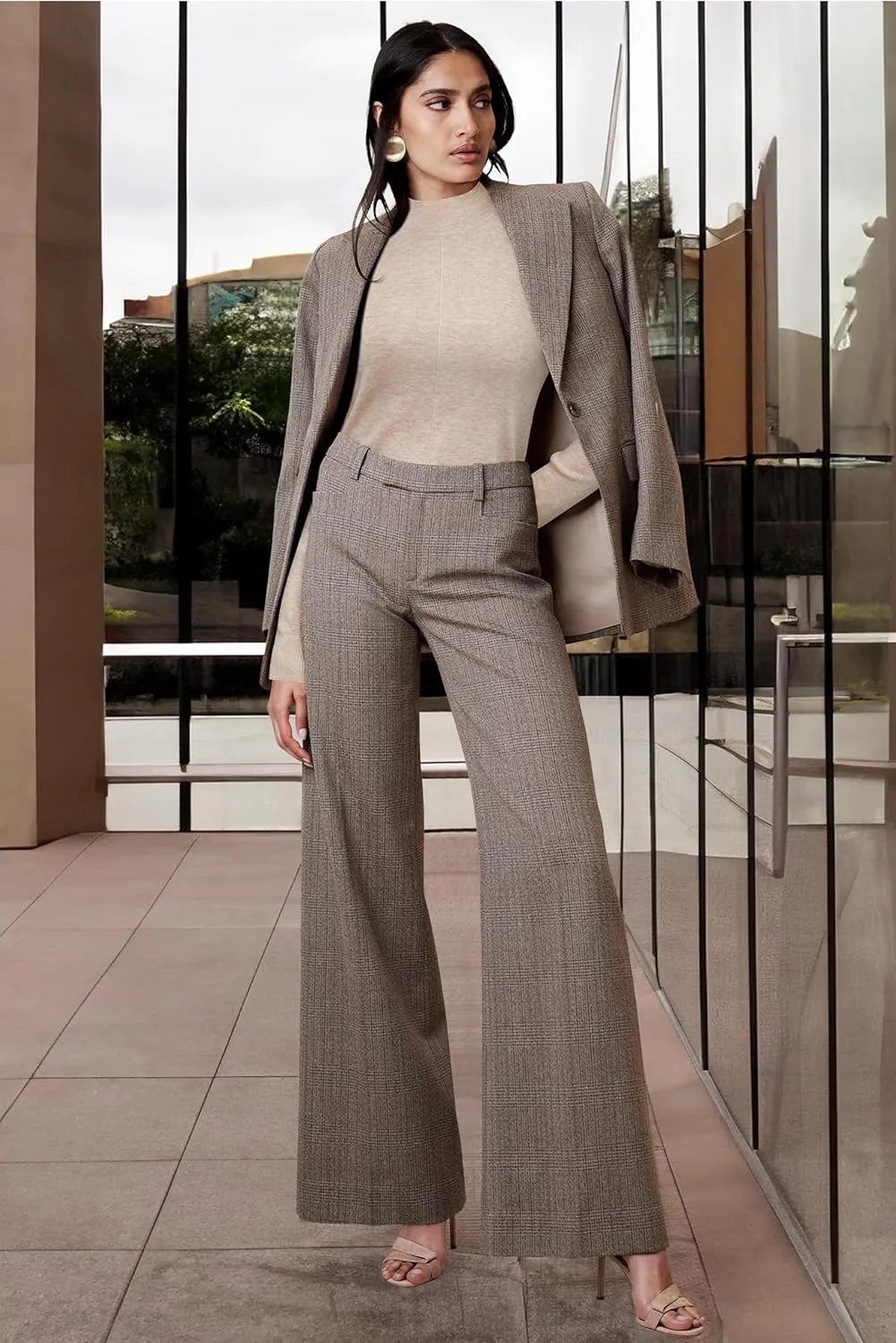 Arach&Cloz Womens Spring 2025 Sweater Tops Business Casual Outfits Work Mock Neck Long Sleeve Turtleneck Dressy Pullover