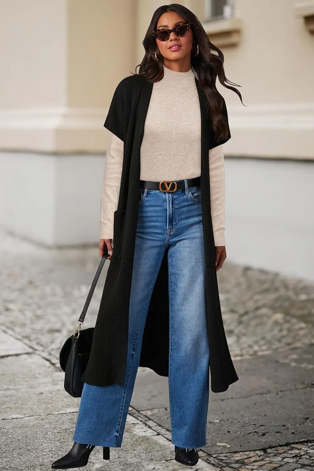 Arach&Cloz Womens Spring 2025 Sweater Tops Business Casual Outfits Work Mock Neck Long Sleeve Turtleneck Dressy Pullover