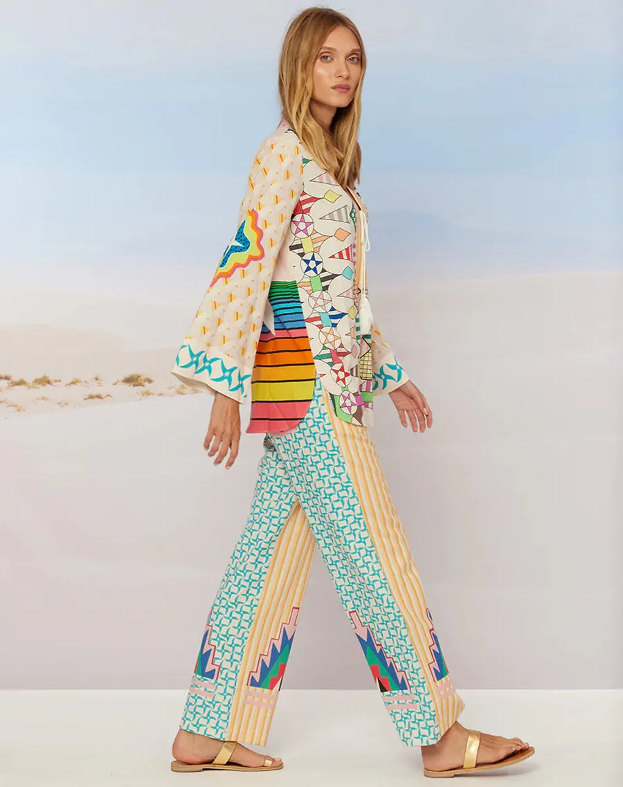 Avery Straight Leg Pow Wow Printed Trousers 123L15882