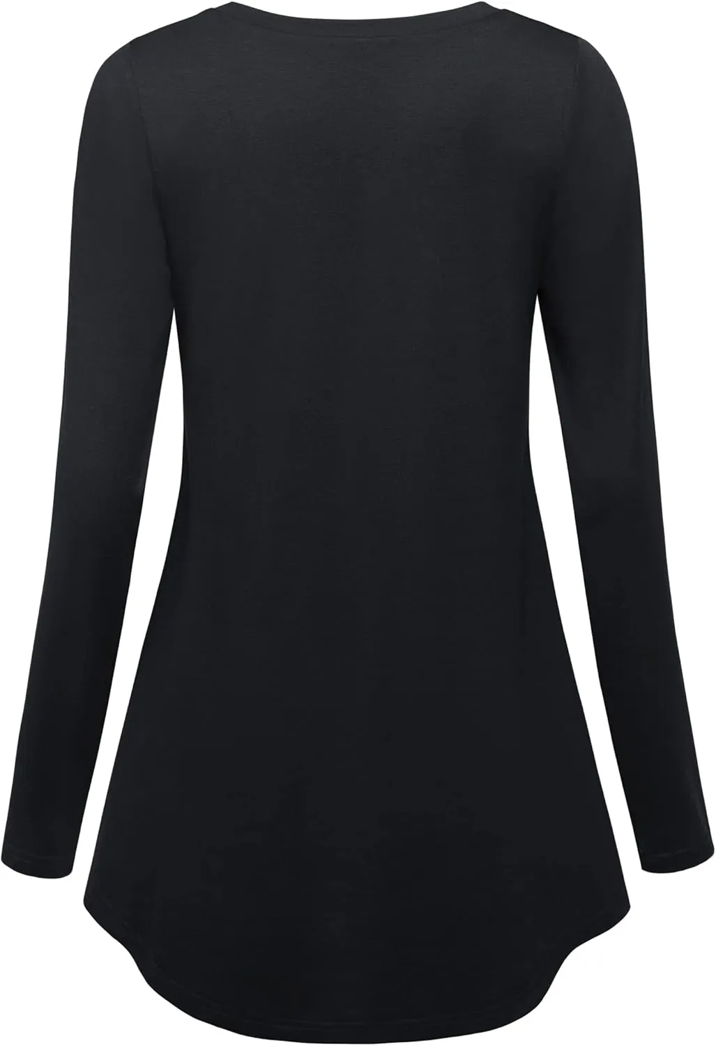 BAISHENGGT Women's Casual Long Sleeve Tunic Tops for Leggings V-Neck Blouse T-Shirt