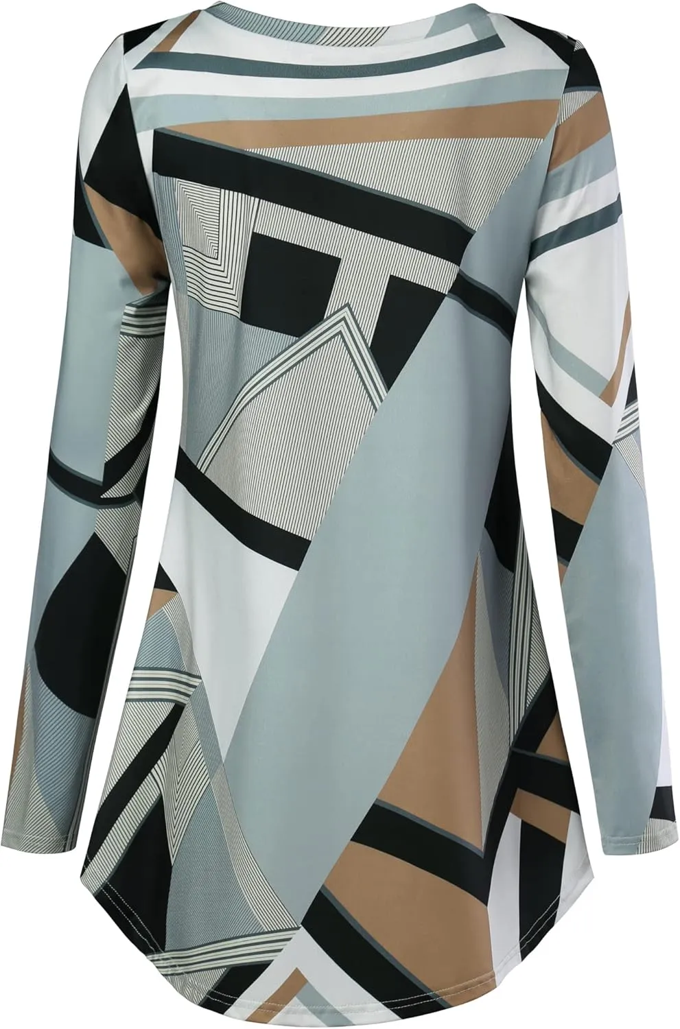 BAISHENGGT Women's Casual Long Sleeve Tunic Tops for Leggings V-Neck Blouse T-Shirt