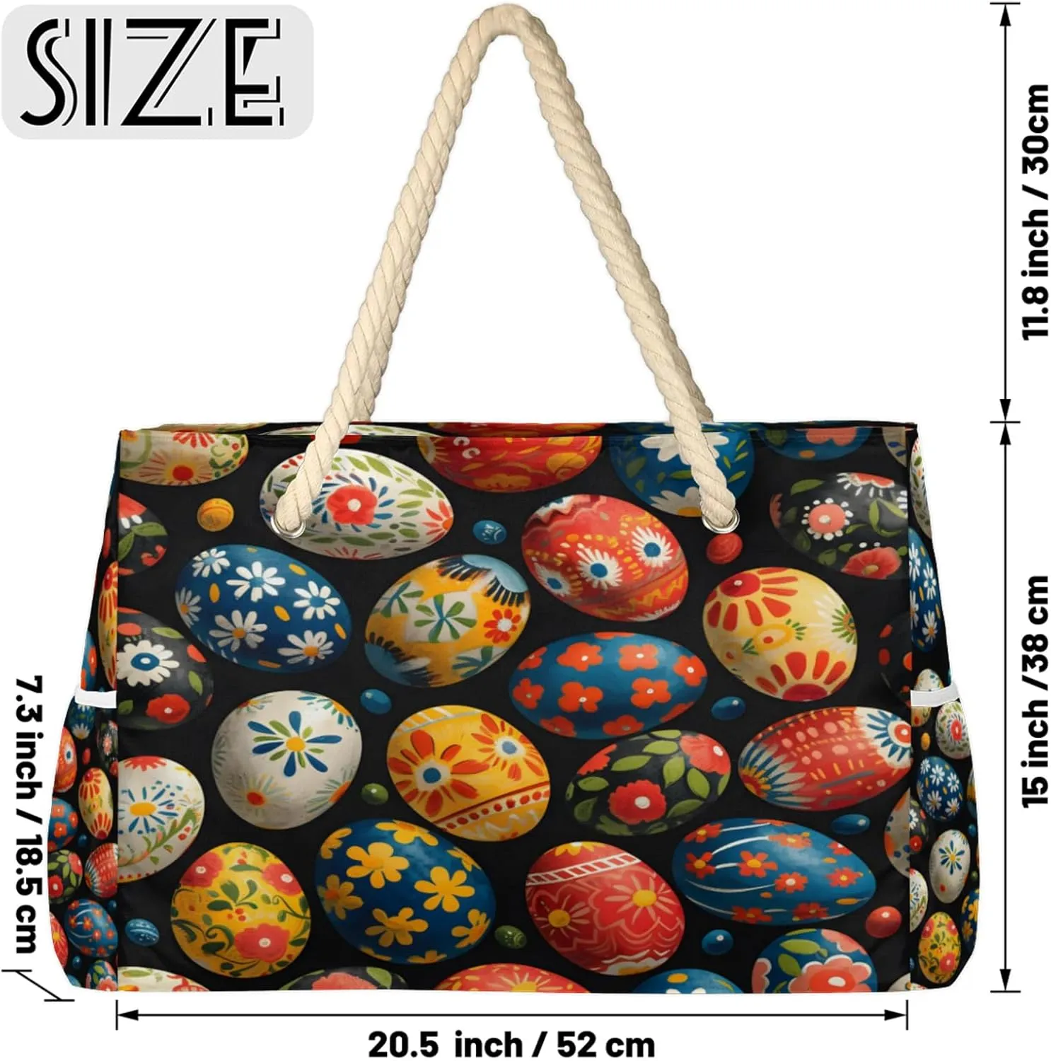 Beach Bags for Women Large Beach Tote Bag, Waterproof Sandproof Swim Pool Bag with Zipper