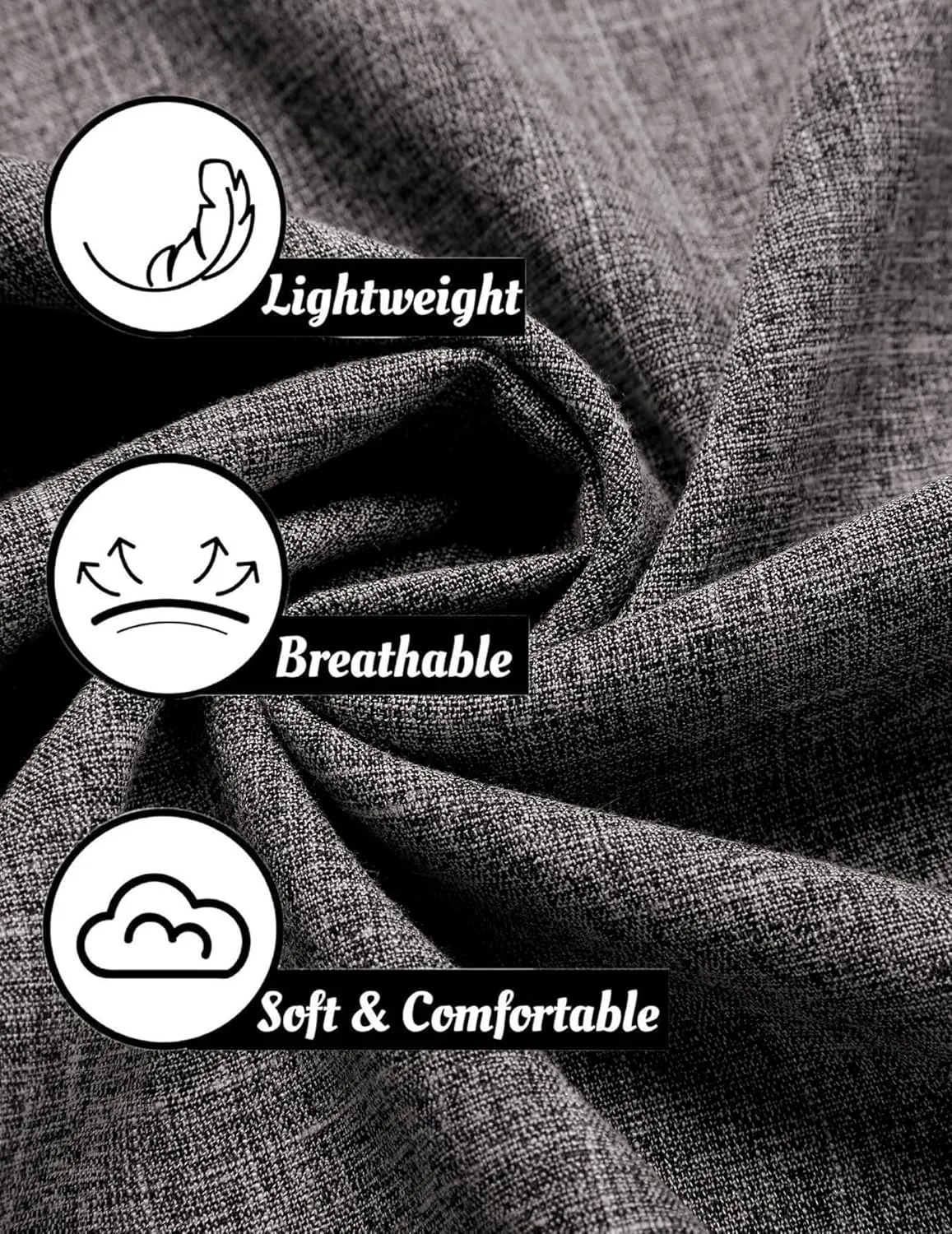 COOFANDY Mens Linen Shirt Casual Short Sleeve Button Down Shirts Summer Beach Vacation Tops