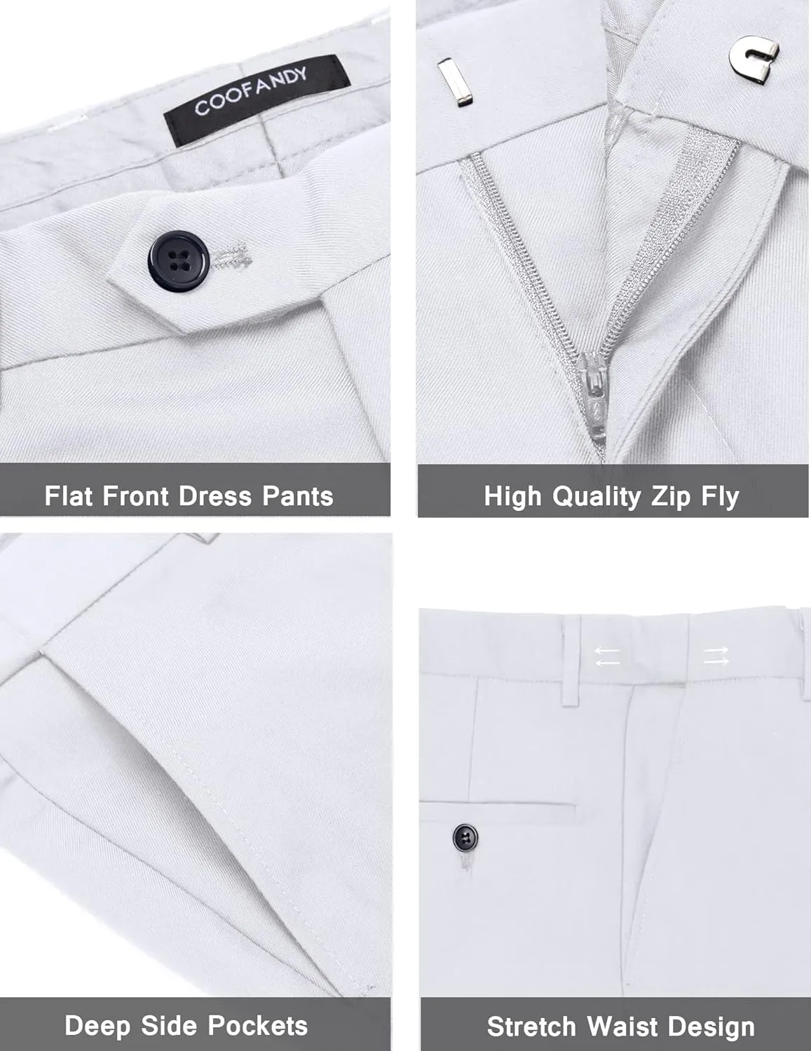 COOFANDY Men's Wedding Suits 2 Piece Tuxedo Jacket One Button Peak Lapel Suit Jacket Dress Pants for Dinner,Prom,Party