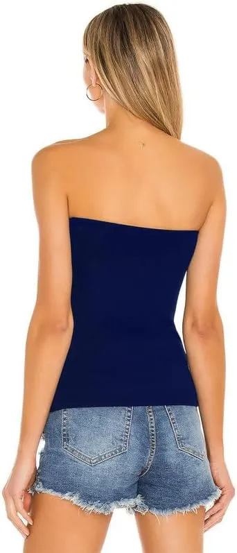 Cotton Long Tube Tops for Womens Strapless Camisoles Sexy Bandeau 3 Pieces