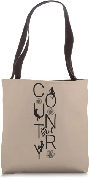 Country Western Cowgirl Iconic Southern Farm Girls Tote Bag