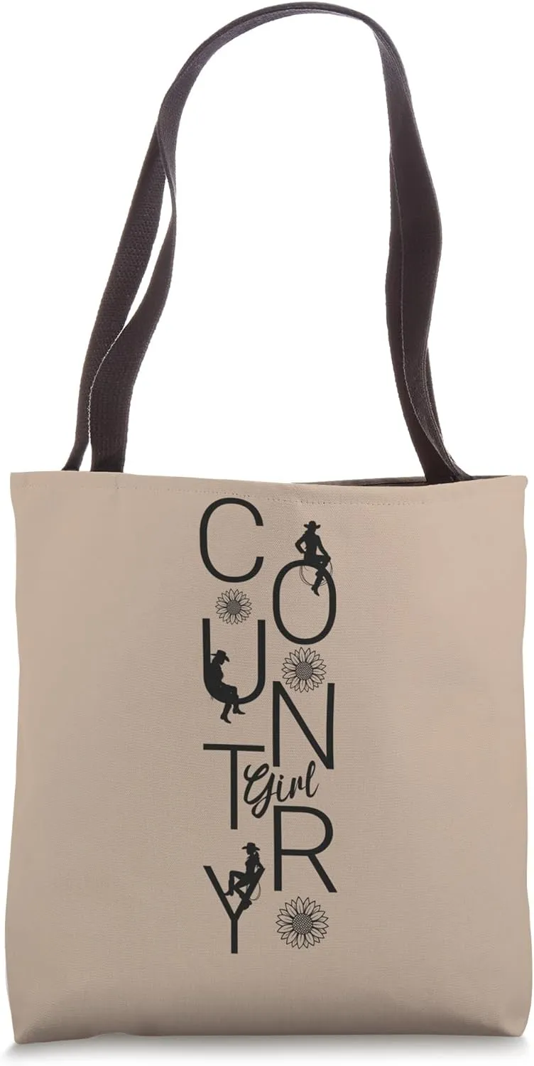 Country Western Cowgirl Iconic Southern Farm Girls Tote Bag