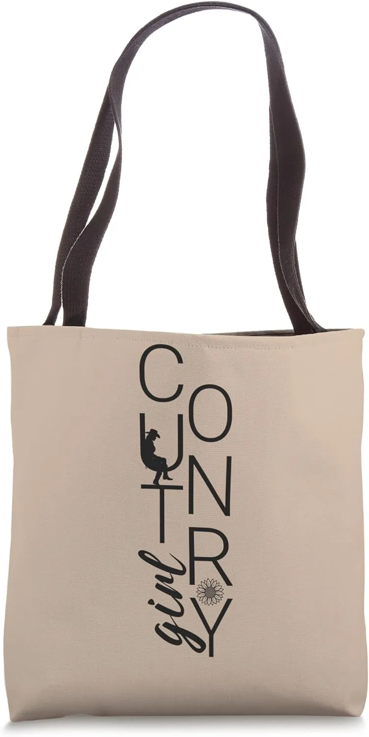 Cute Country Western Girl Iconic Southern Farm Girls Tote Bag