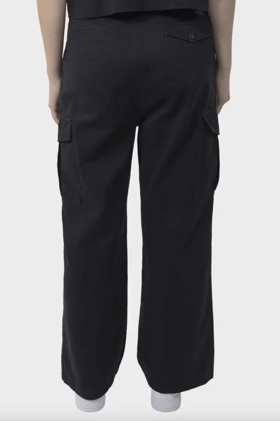 DICKIES WOMENS HOLLAND PLEATED CARGO PANT - BLACK