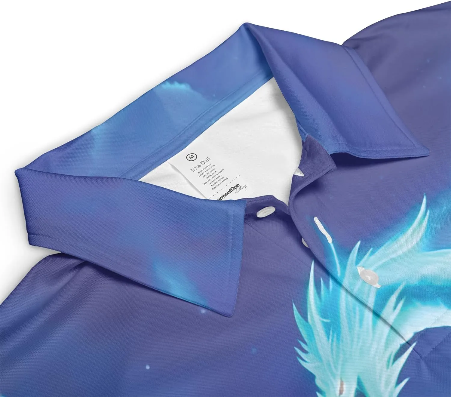 Dragon Polo Shirts for Men - Mythical Creature Men's Regular Fit Quick Dry Golf Polo Shirt Series 06