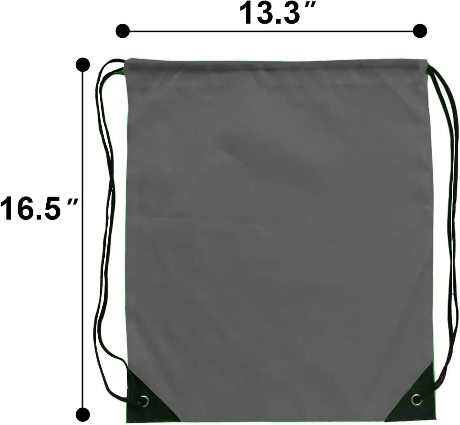 Drawstring Bags 28 PCS Drawstring Backpack Bulk String Backpack Cinch Bag Sackpack for Men Women Gym (Grey)