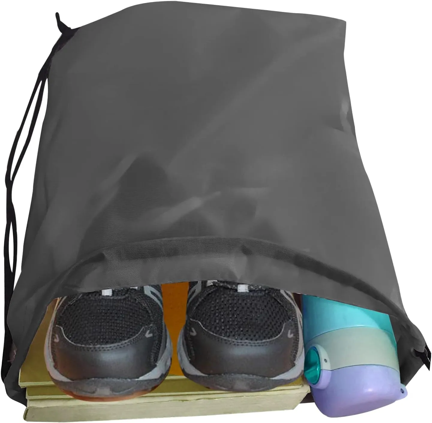 Drawstring Bags 28 PCS Drawstring Backpack Bulk String Backpack Cinch Bag Sackpack for Men Women Gym (Grey)