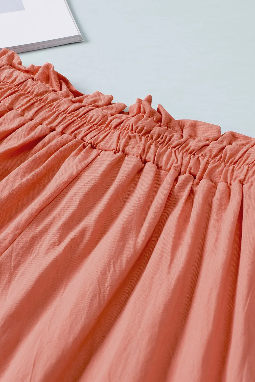 Drawstring Paperbag Waist Wide Leg Pants - 6 Colors