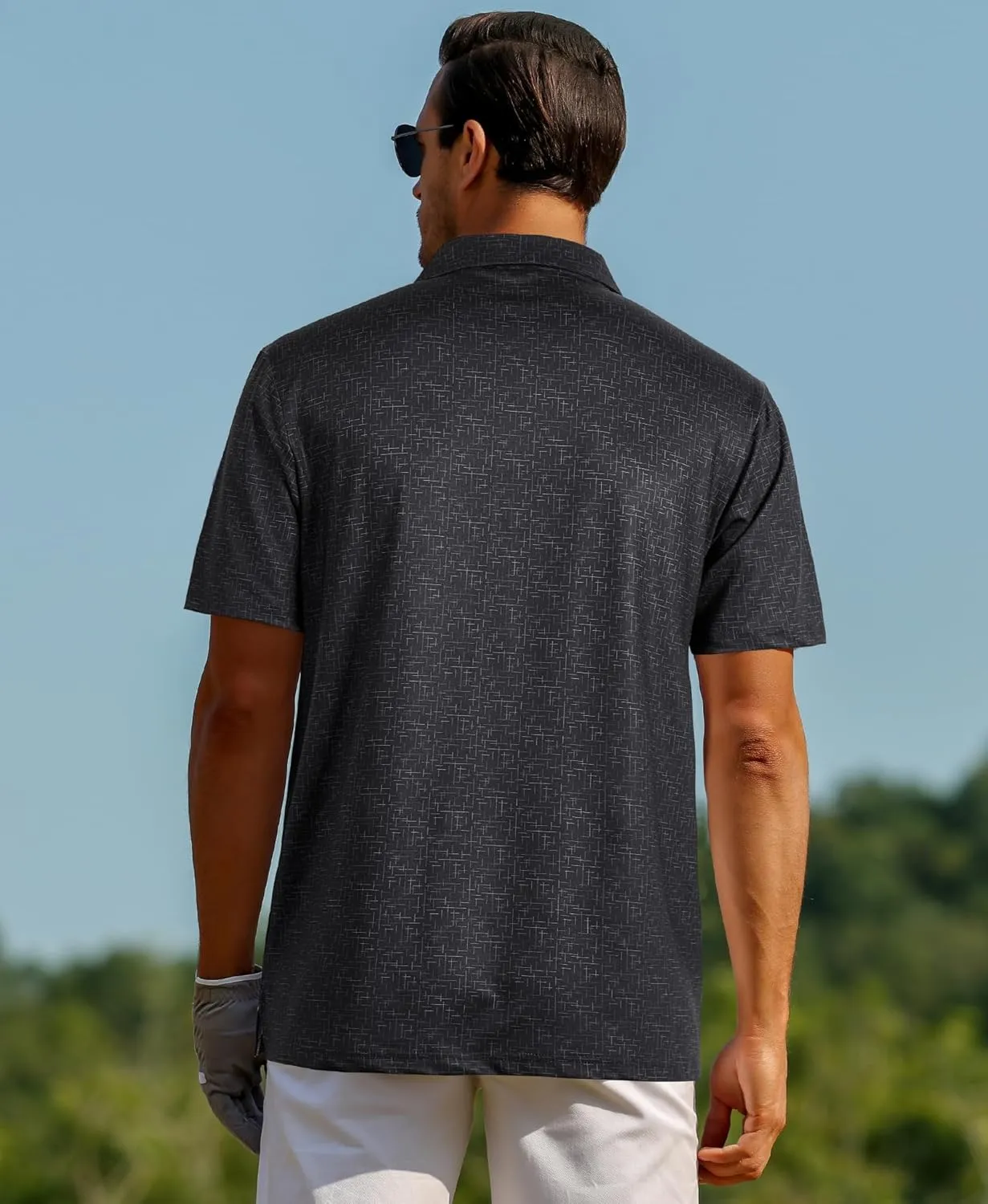 ELETOP Mens Golf Polo Shirts Moisture Wicking Quick Dry Short Sleeve Polo Casual Fashion Golf Shirt for Men