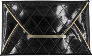 Envelope Clutch Purse for Women Oversize PU Leather Envelope Clutch Evening Handheld Purse Clutch Wallet,Black