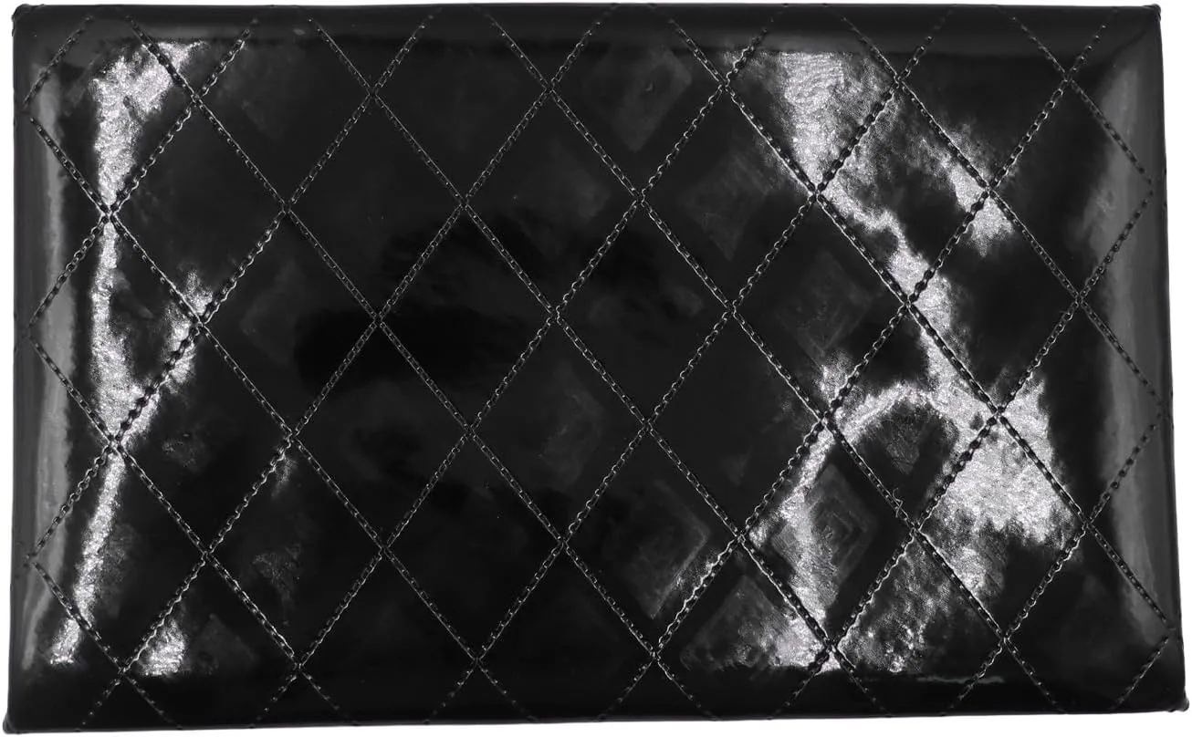 Envelope Clutch Purse for Women Oversize PU Leather Envelope Clutch Evening Handheld Purse Clutch Wallet,Black