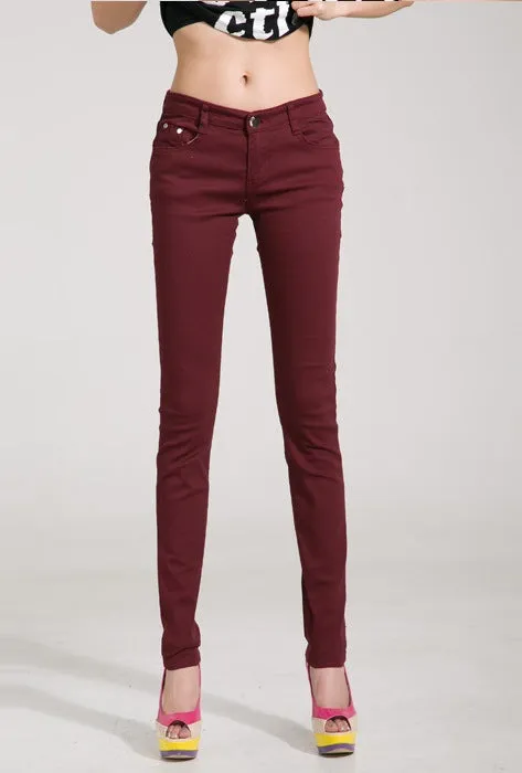 Fashion Color Pencil Pants