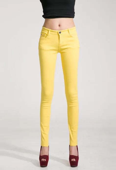 Fashion Color Pencil Pants