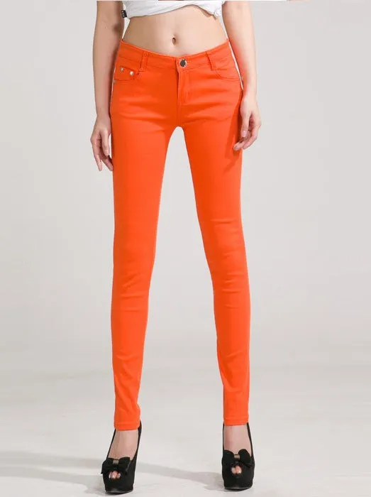 Fashion Color Pencil Pants