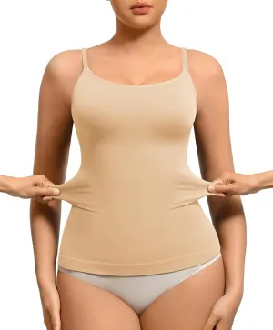 FeelinGirl Women's Tummy Control Camisole Seamless Shapewear Tank Top Slimming Cami Shaper with Compression