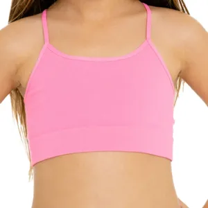 Girls Training Bra Camisole - Crop Cami Bras for Girls Spaghetti Straps Comfort (Designed to fit Girls 4-7)
