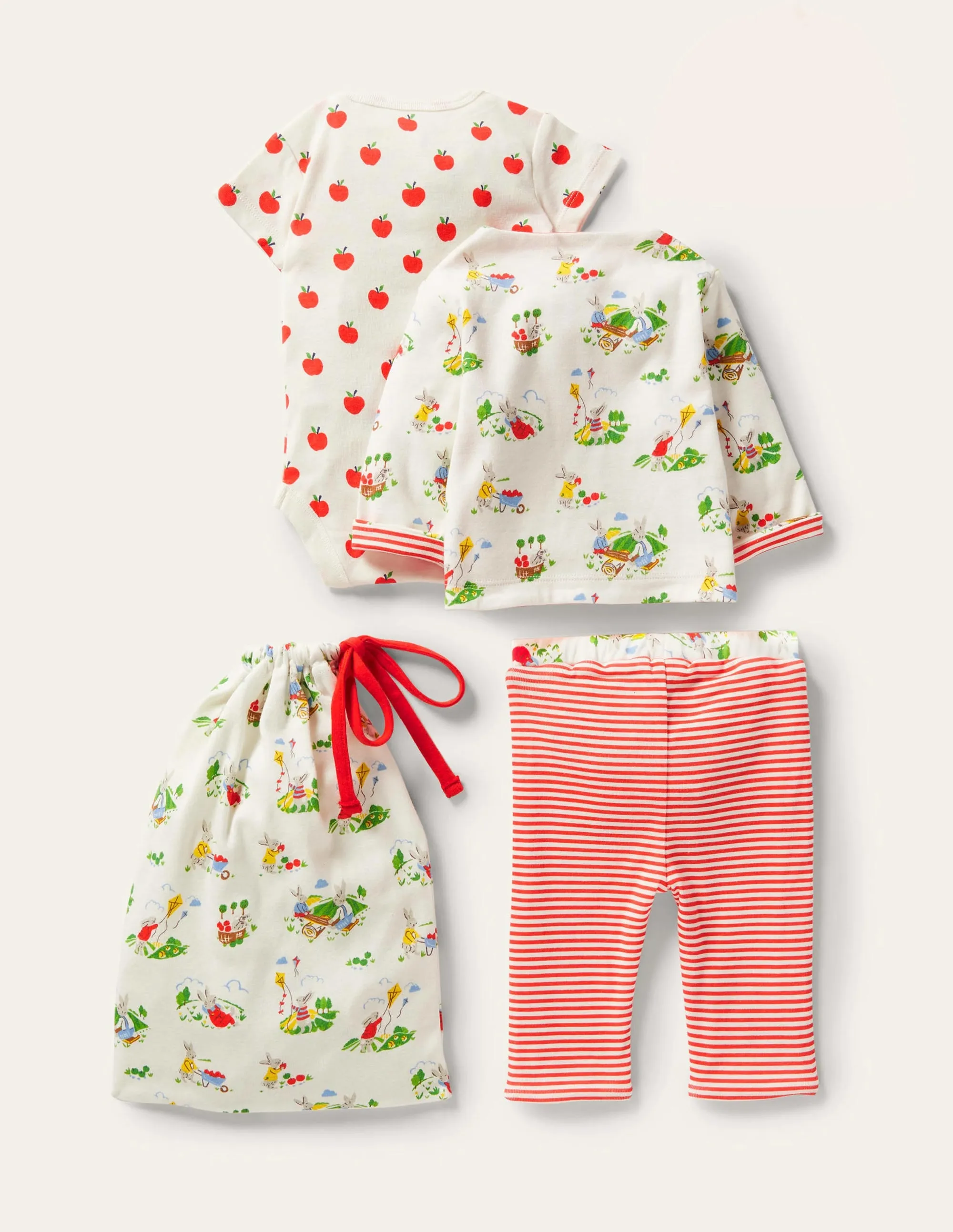 GOTS Organic 3 Piece Gift Set-Ivory Daydreaming Bunny