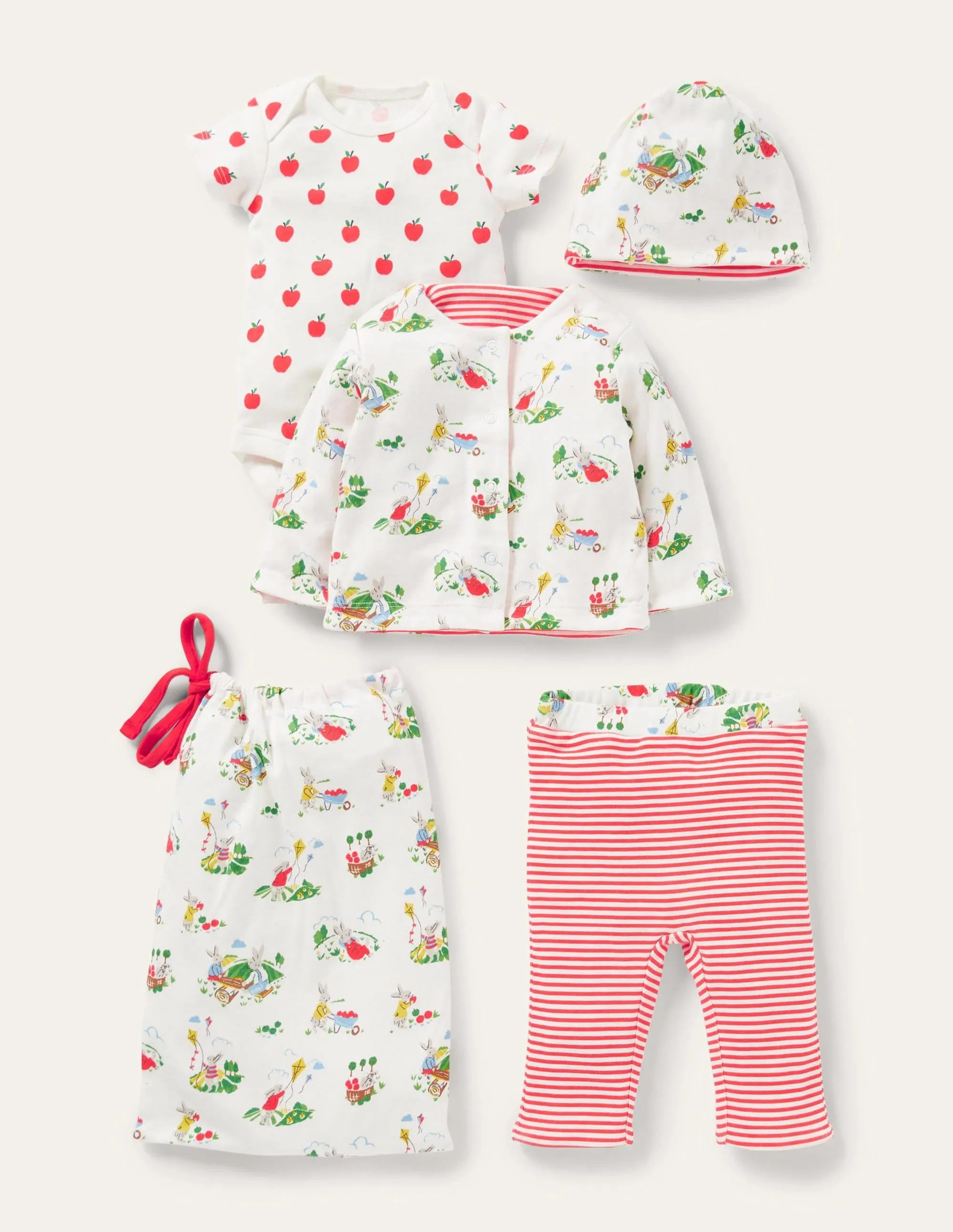 GOTS Organic 3 Piece Gift Set-Ivory Daydreaming Bunny