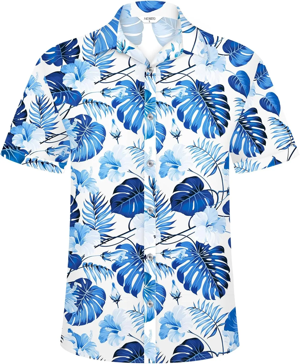 Hawaiian Shirt for Men Beach Shirts Summer Button Down Short Sleeve Tropical Tops Vacation Aloha Outfits Cruise Clothes