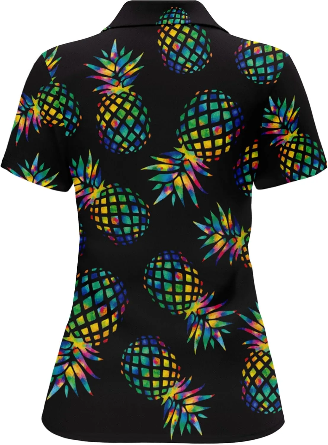HIVICHI Womens Golf Shirt Hawaiian Funny Crazy Polo Shirts for Women