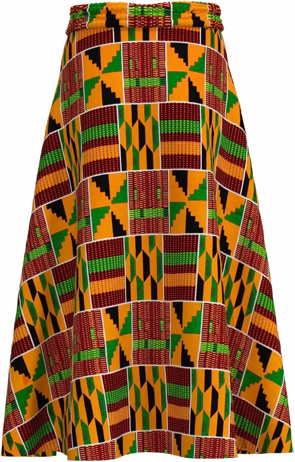 iooiooi African Skirt for Women Trendy High Waist Ankara Print Long Skirt for Ladies Party Clothing