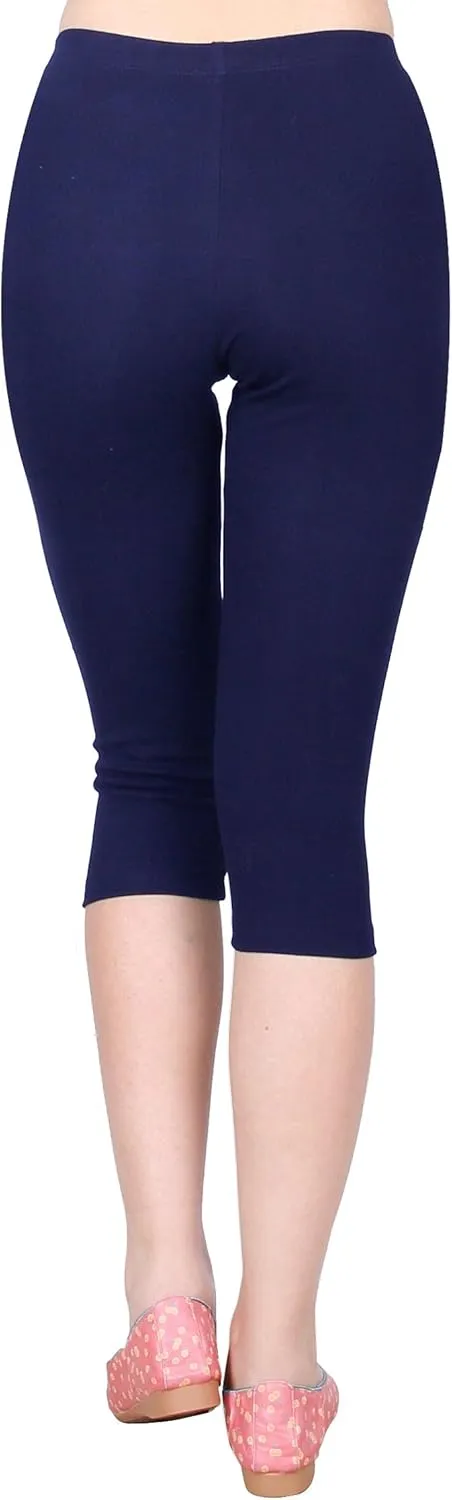 IRELIA 3 Pack Modal Girls Leggings Capri Solid Pant for School/Holiday
