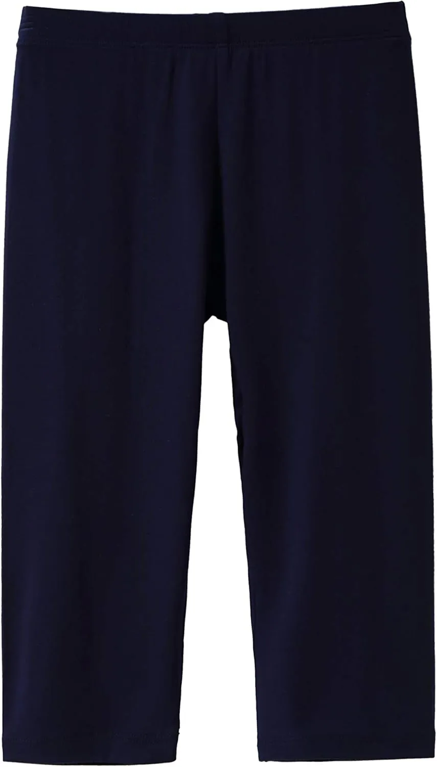 IRELIA 3 Pack Modal Girls Leggings Capri Solid Pant for School/Holiday