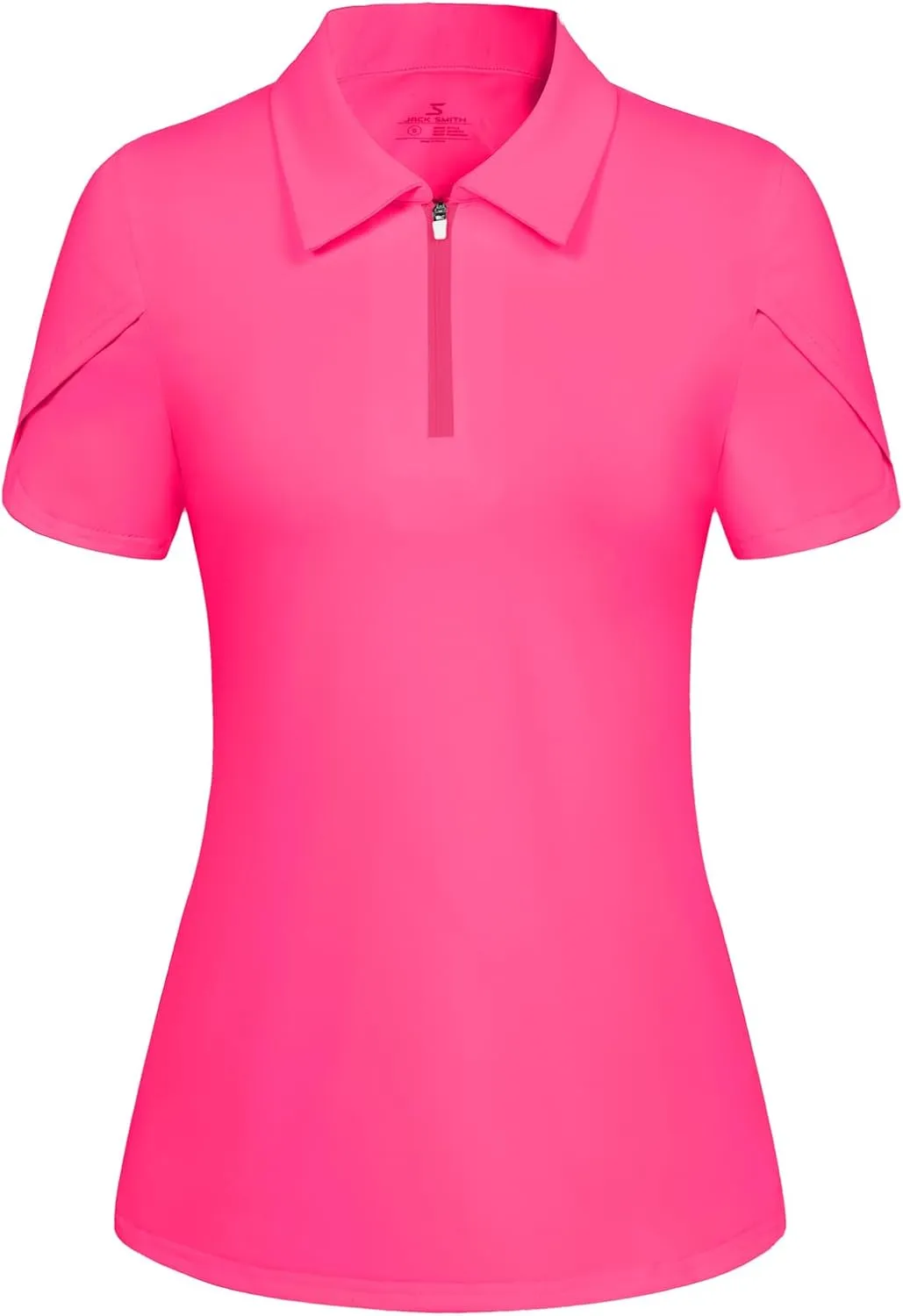 JACK SMITH Women's Golf Shirts Short Sleeve UPF50 Workout Tops for Women Moisture Wicking Dry fit Polo Shirt