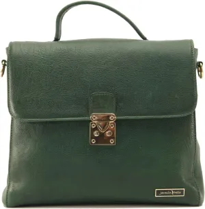 Laptop Bag Natural Crunch Leather Tote Bag Professional Business Office Work Bag Waterproof Lightweight Laptop Bag - Green