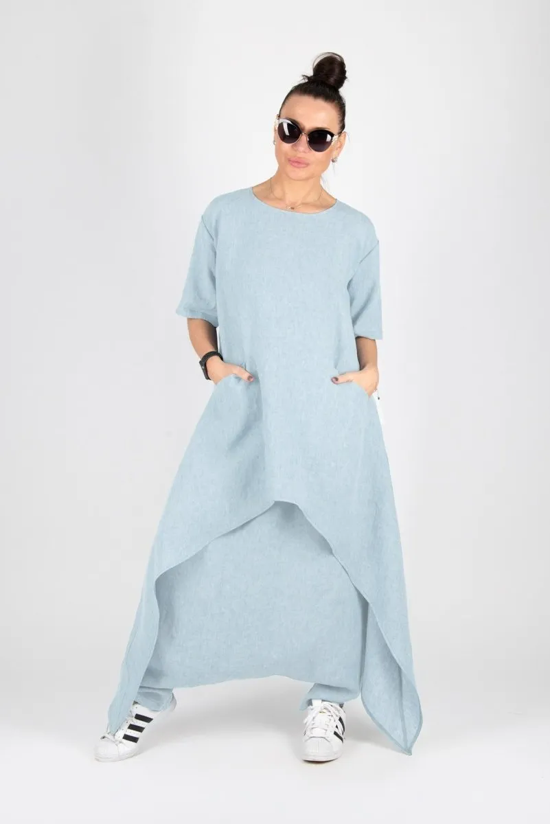 Linen Harem Pants LAUREN