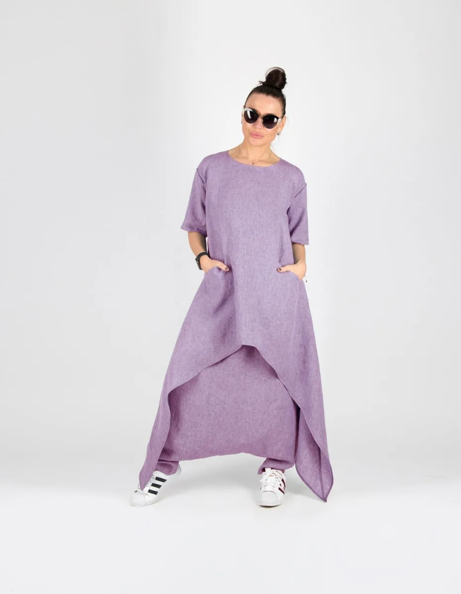 Linen Harem Pants LAUREN