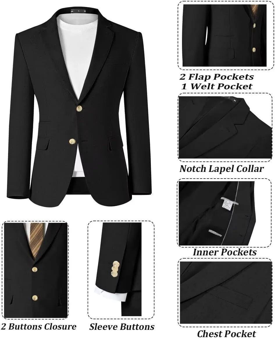 Linen Mens Suit 2 Piece Retro Suits for Men Slim Fit Blazer Jackets Drawstring Pants Set Tux Summer Beach Wedding Outfit
