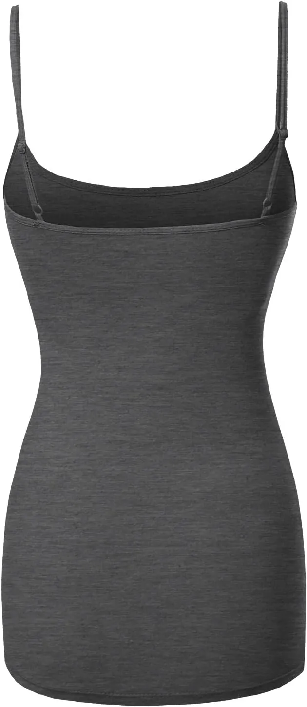 Made by Emma Women's Adjustable Camisole for Women Spaghetti Strap Tank Top Camisoles