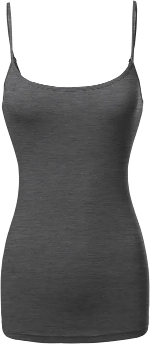 Made by Emma Women's Adjustable Camisole for Women Spaghetti Strap Tank Top Camisoles