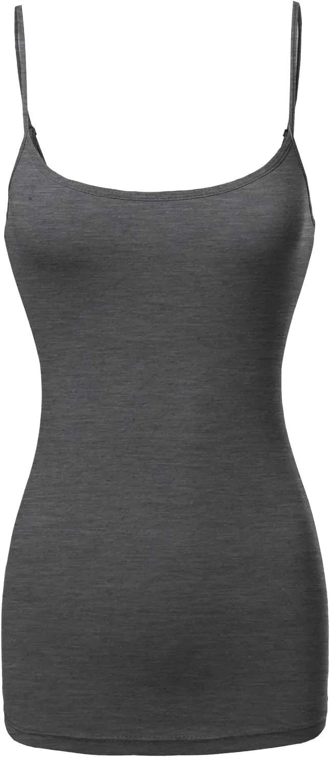 Made by Emma Women's Adjustable Camisole for Women Spaghetti Strap Tank Top Camisoles