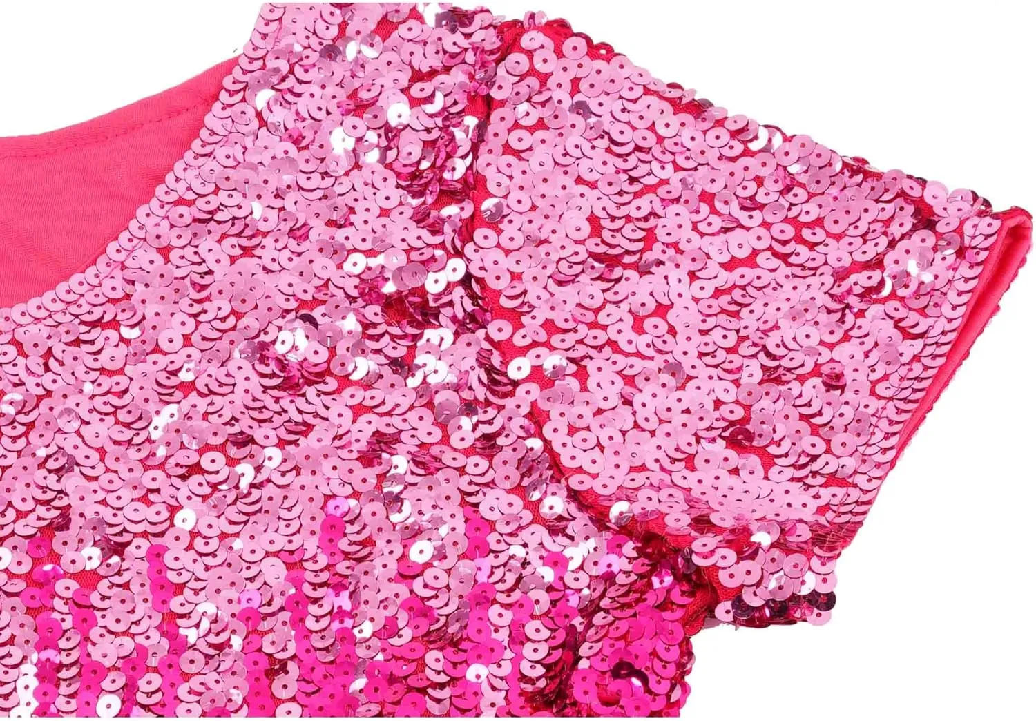 MANER Womens Full Sequin Tops Glitter Party Shirt Short Sleeve Sparkle Blouses S-4X