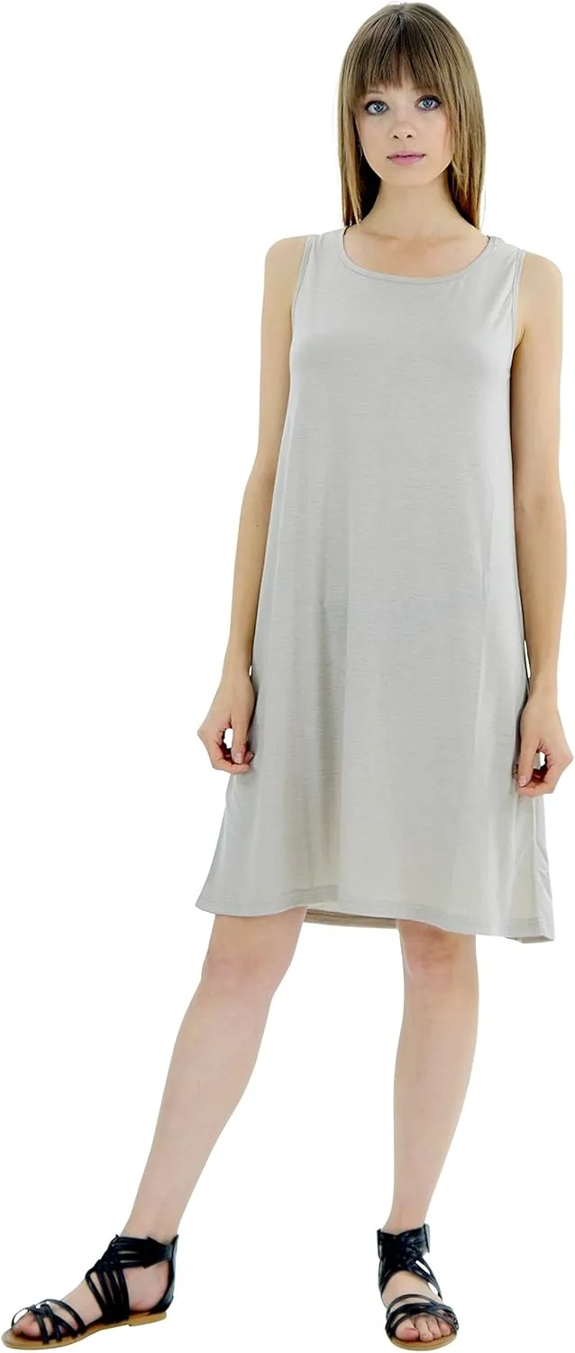 MELODY Women's Knit Camisole Full Slip Dresses