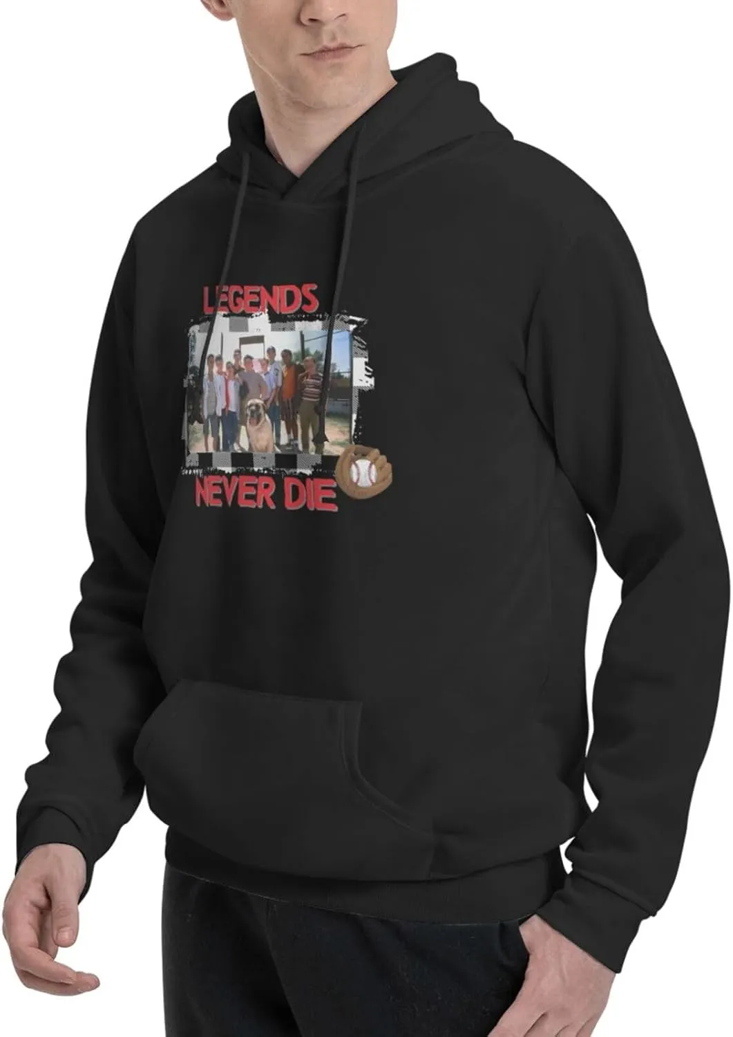 Mens Hooded Sweatshirt, Hooded Sportswear Shirts, Drawstring Pullover Hoodie