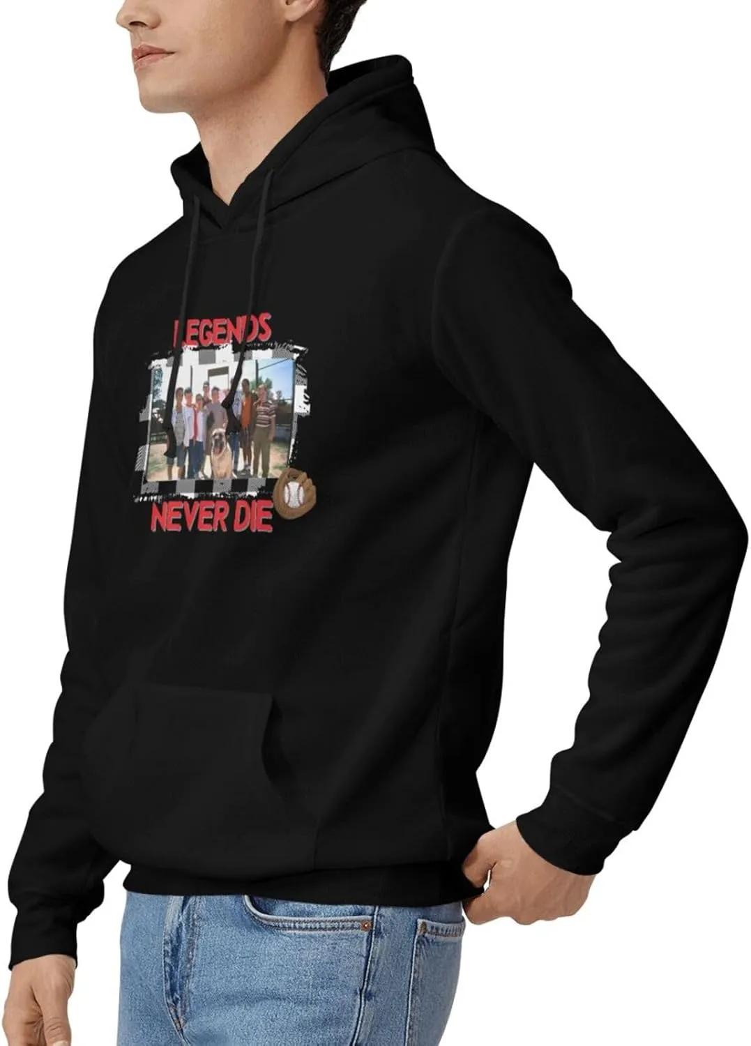 Mens Hooded Sweatshirt, Hooded Sportswear Shirts, Drawstring Pullover Hoodie